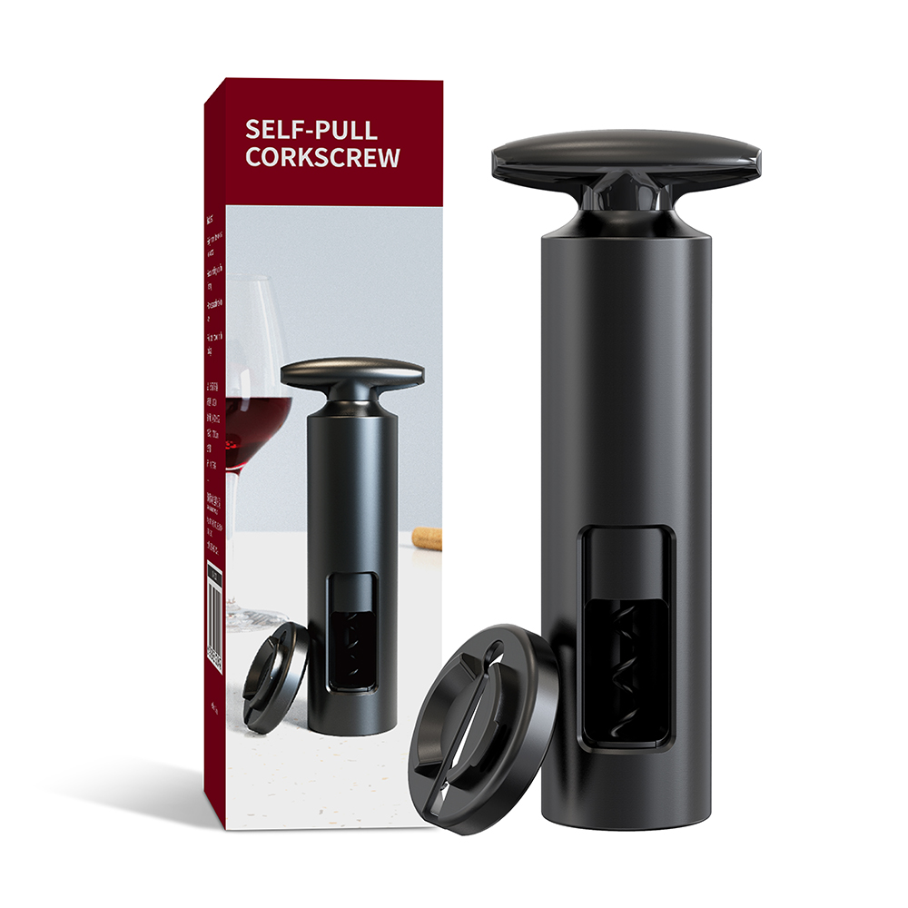 Штопор механический Клив, Черный-6