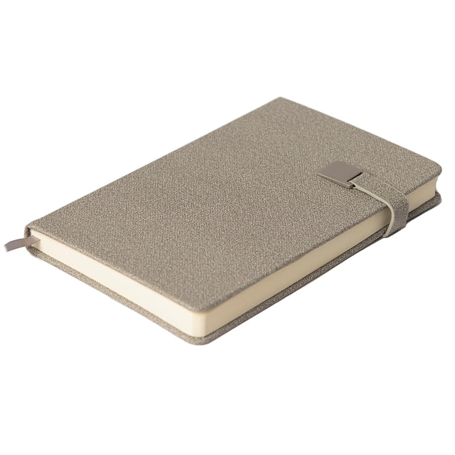 Ежедневник недатированный Linnie, формат А5,в линейку, серый-3