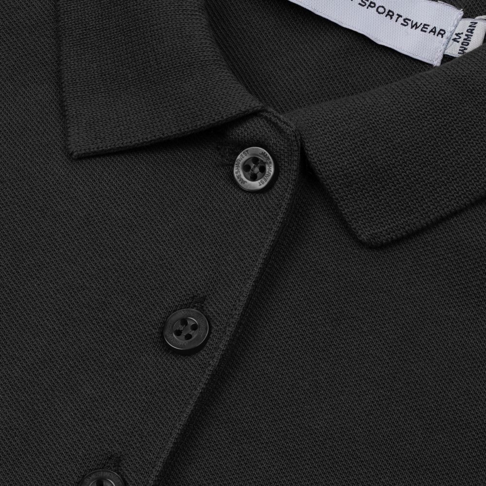 Рубашка поло женская Neptune, черная-3