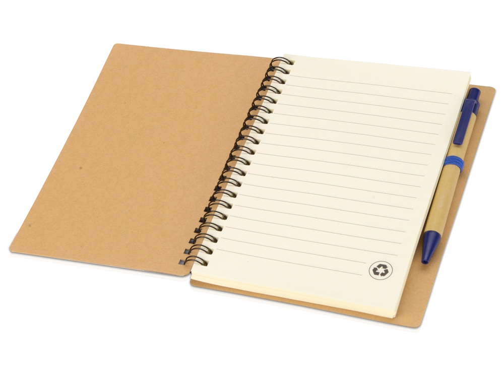 Блокнот Helly с ручкой, синий-1