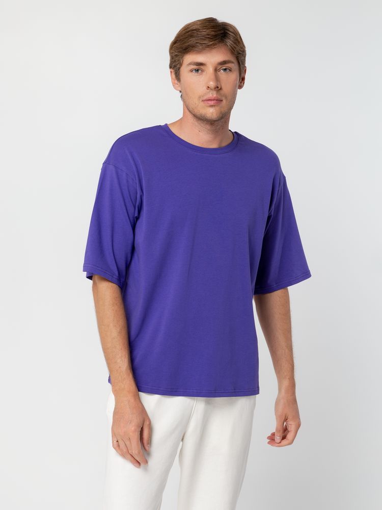 Футболка унисекс оверсайз Street Vibes, фиолетовая-1