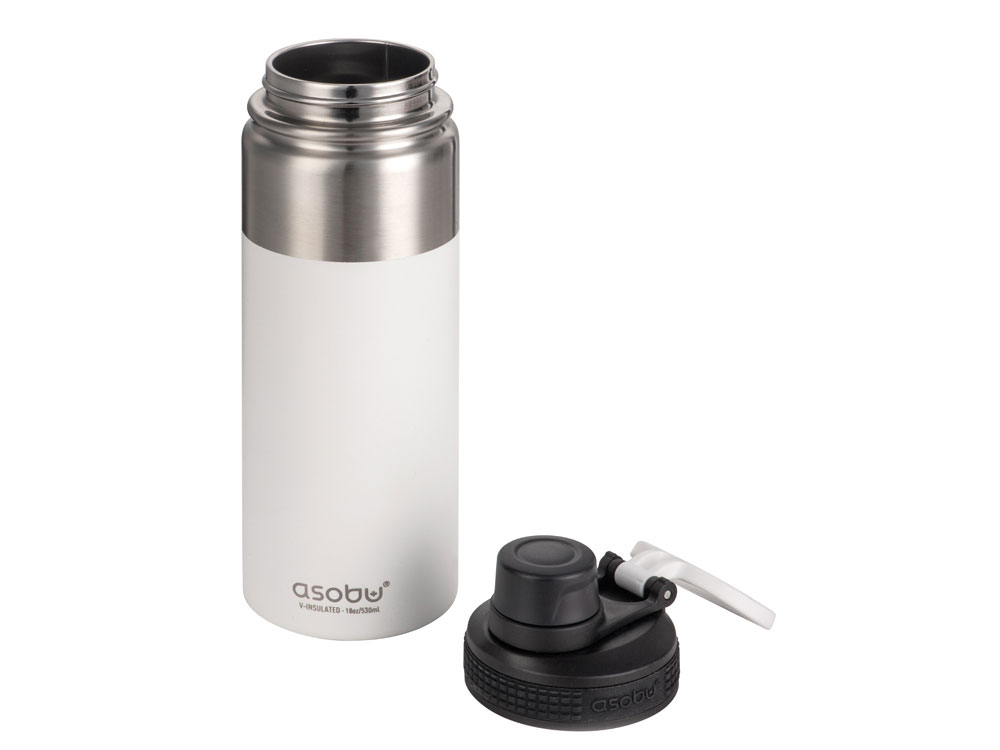 Вакуумная термобутылка ALPINE FLASK, 530 мл, белый-3