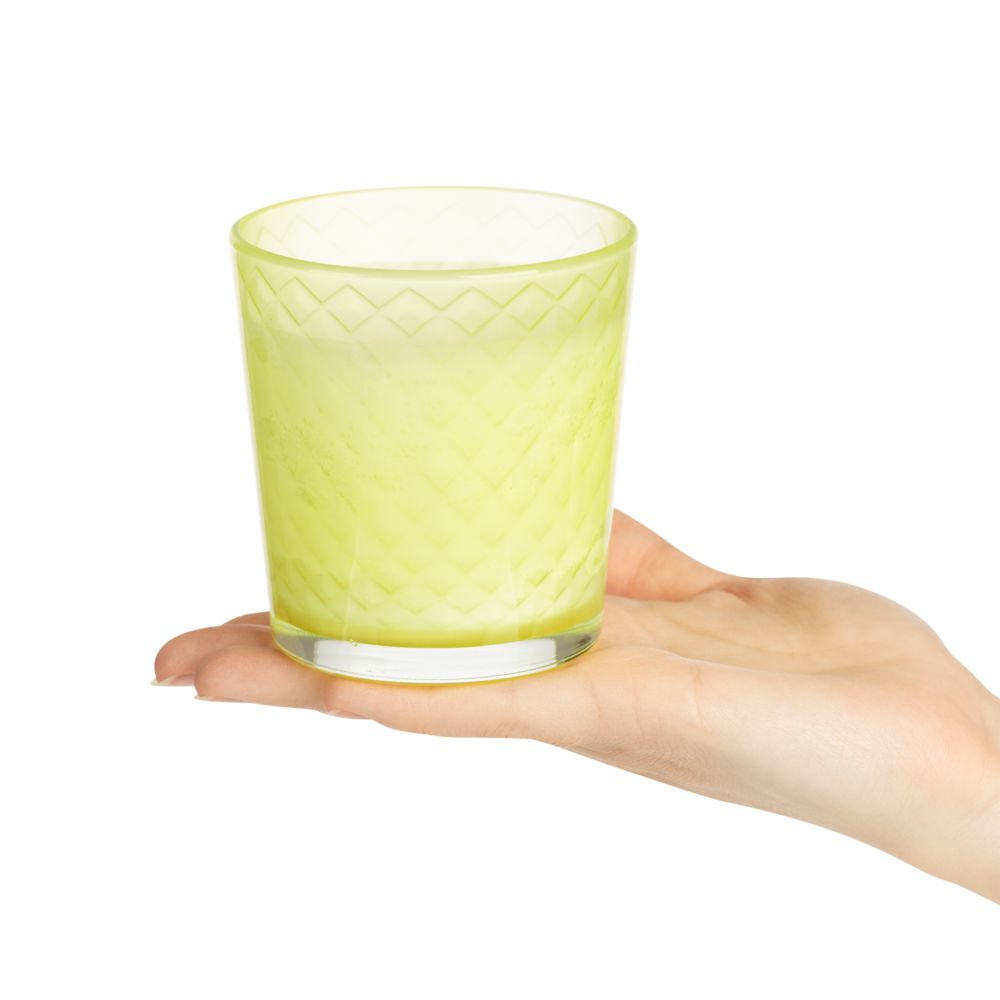 Свеча ароматическая Ristoro, желтая, ягоды в игристом-1