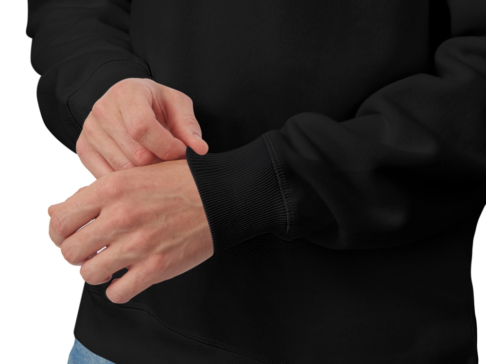 Свитшот оверсайз Lisbon унисекс, черный-6