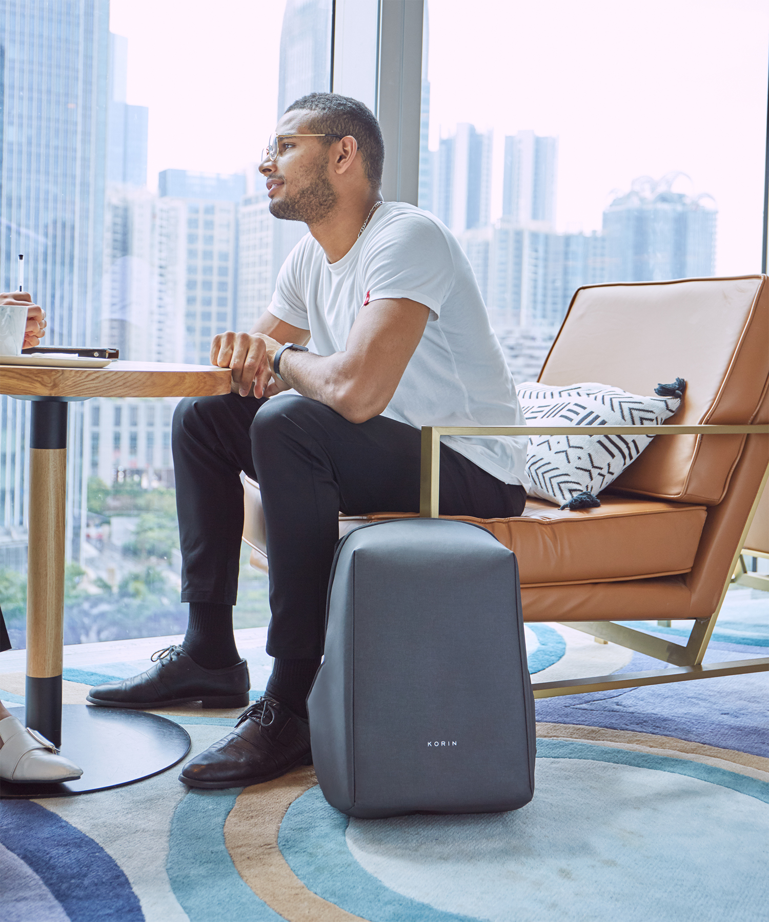 Рюкзак HiPack 43х33х16 см, черный-42