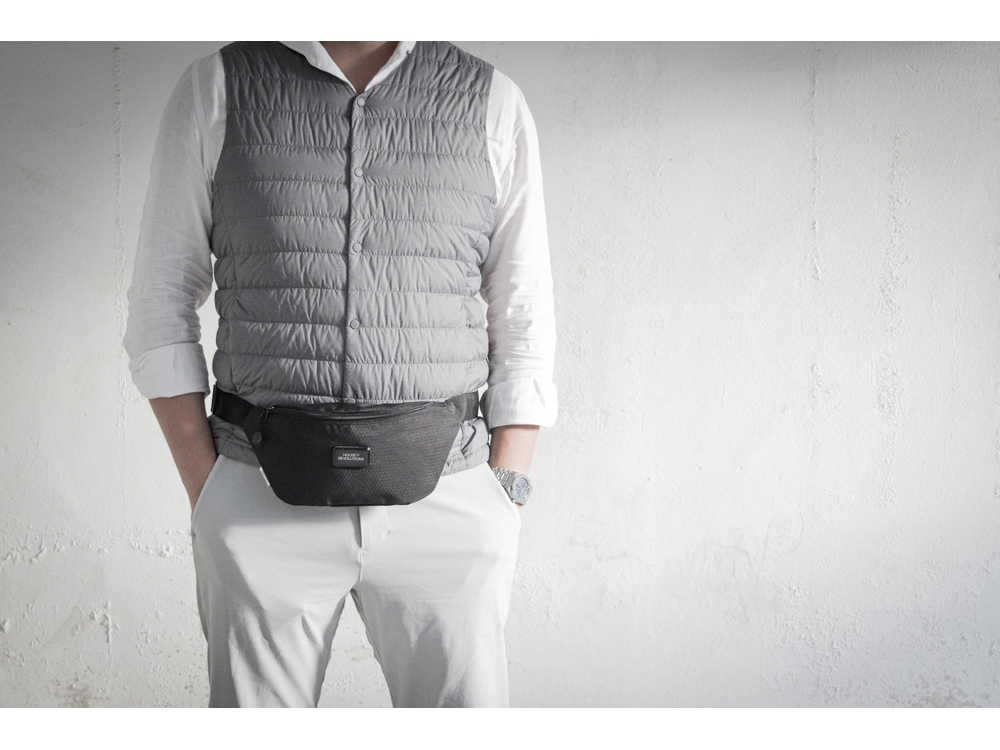 Универсальная водостойкая сумка на пояс Bumble из переработанного пластика, черный-6