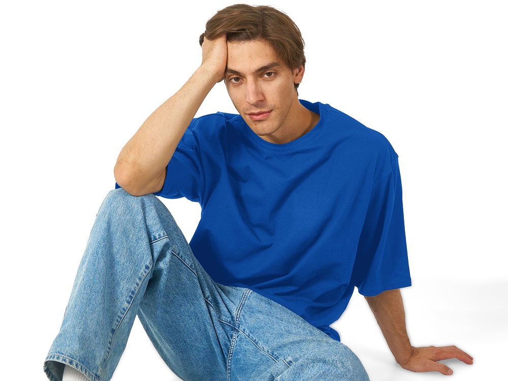 Футболка Berlin к/р оверсайз, 100% хлопок, 180гр, классический синий-3