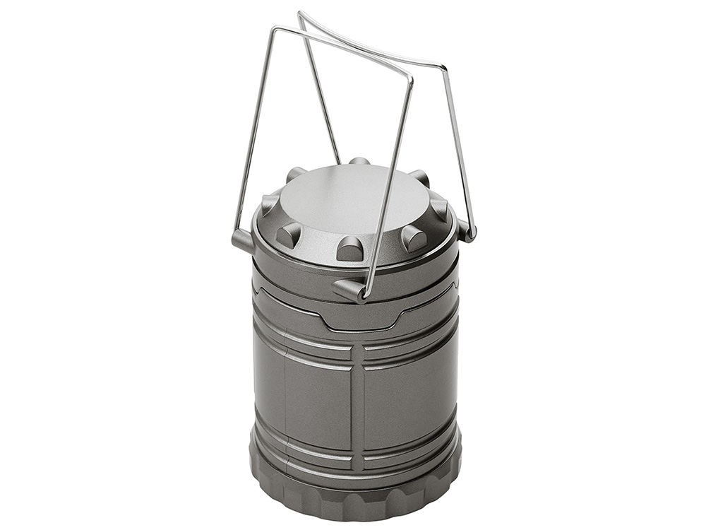 Туристический фонарь с эффектом пламени Beacon, серый-1