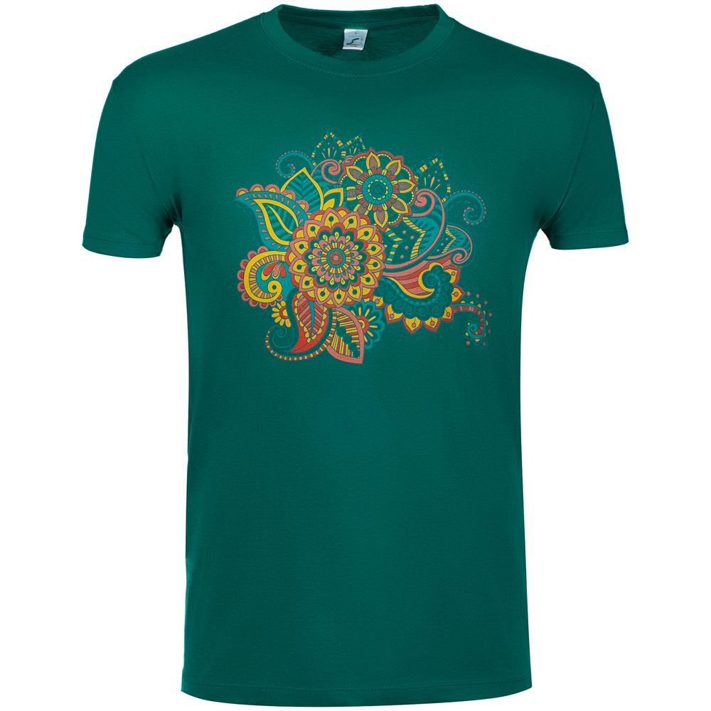 Футболка «Узор», зеленая-2