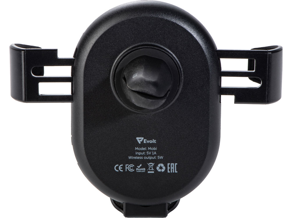 Автомобильное беспроводное зарядное устройство Mobi, 5 Вт, черный-3
