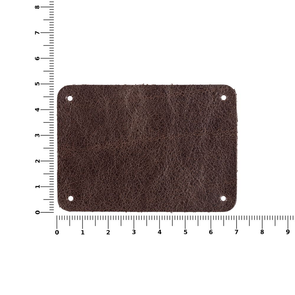 Лейбл кожаный Beta, XL, коричневый-2