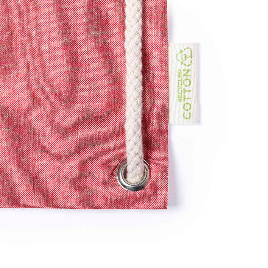 Сумка-рюкзак FENIN из переработанного хлопка, красный-4