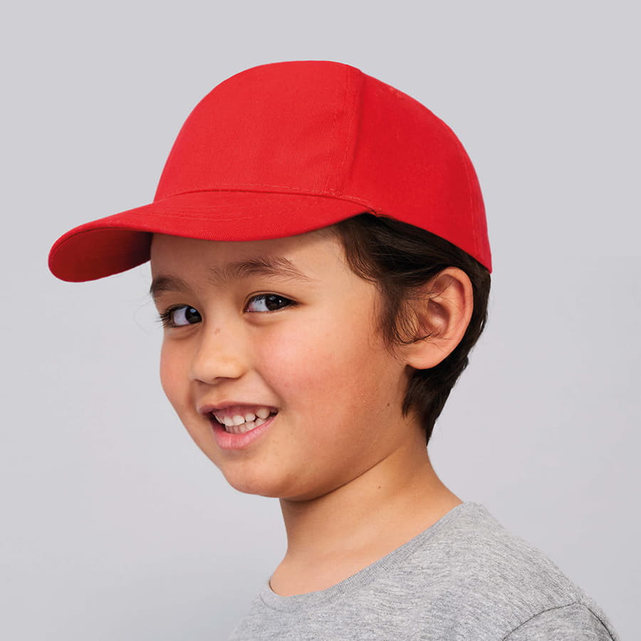 Бейсболка детская SUNNY KIDS, 5 клиньев, застежка на липучке, белый-1