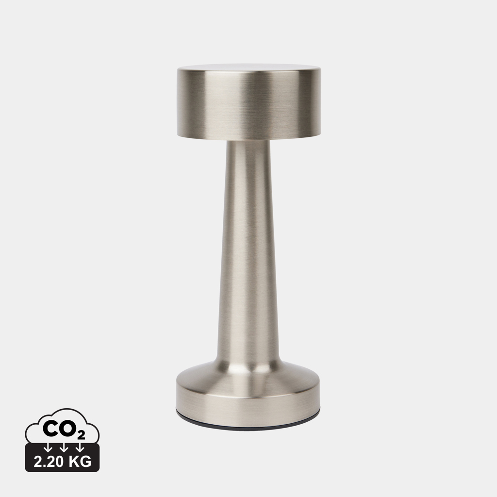 Настольная лампа VINGA Maris из переработанного пластика RCS серебристо-серая-7