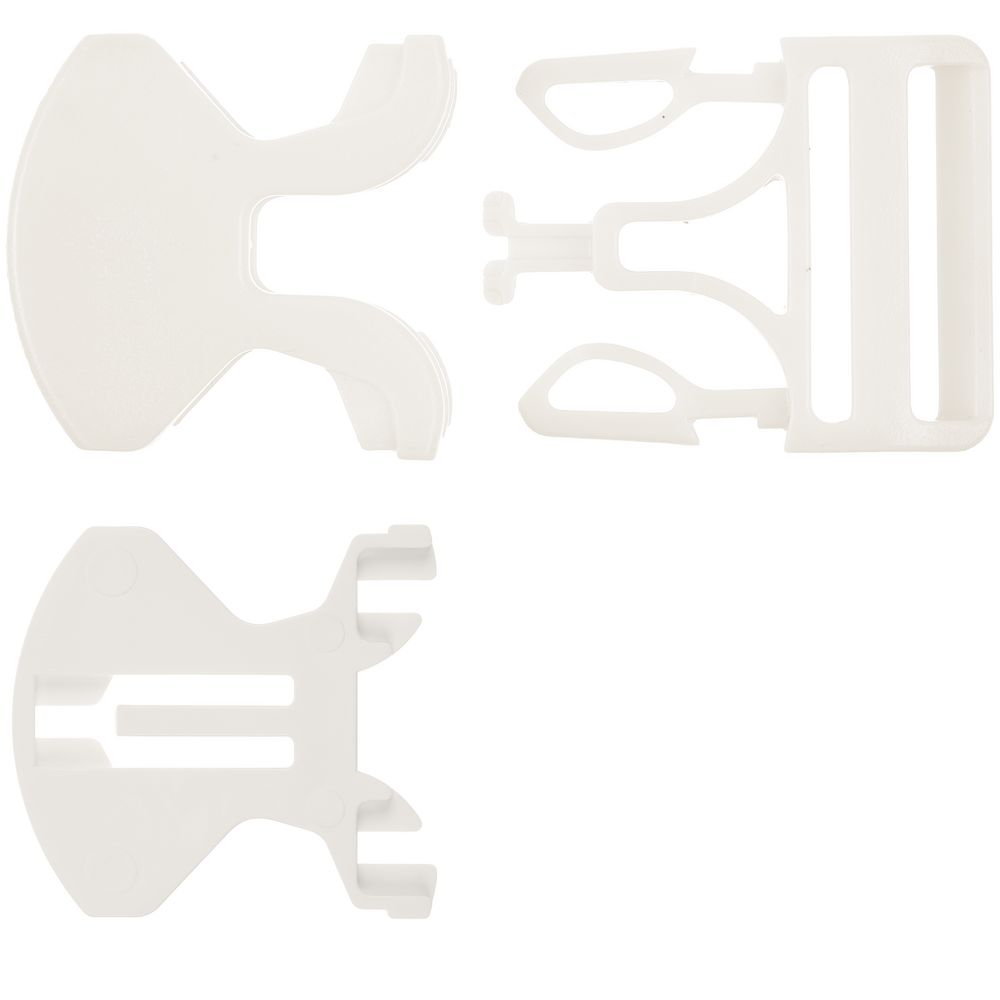 Застежка-пряжка односторонняя Triden, белый-2