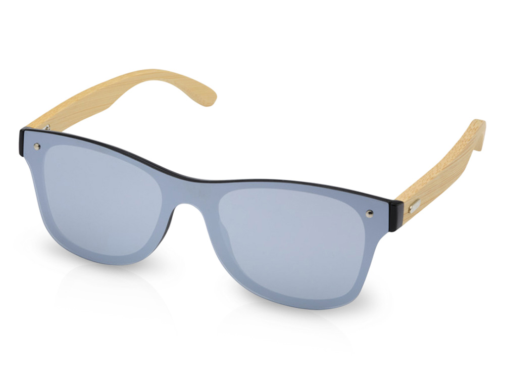 Солнцезащитные очки Tan с бамбуковыми дужками - Серебристый-0