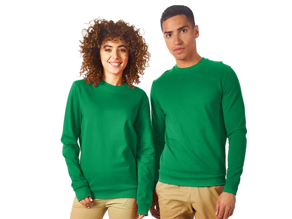 Свитшот Motion унисекс с начесом, зелёный-0