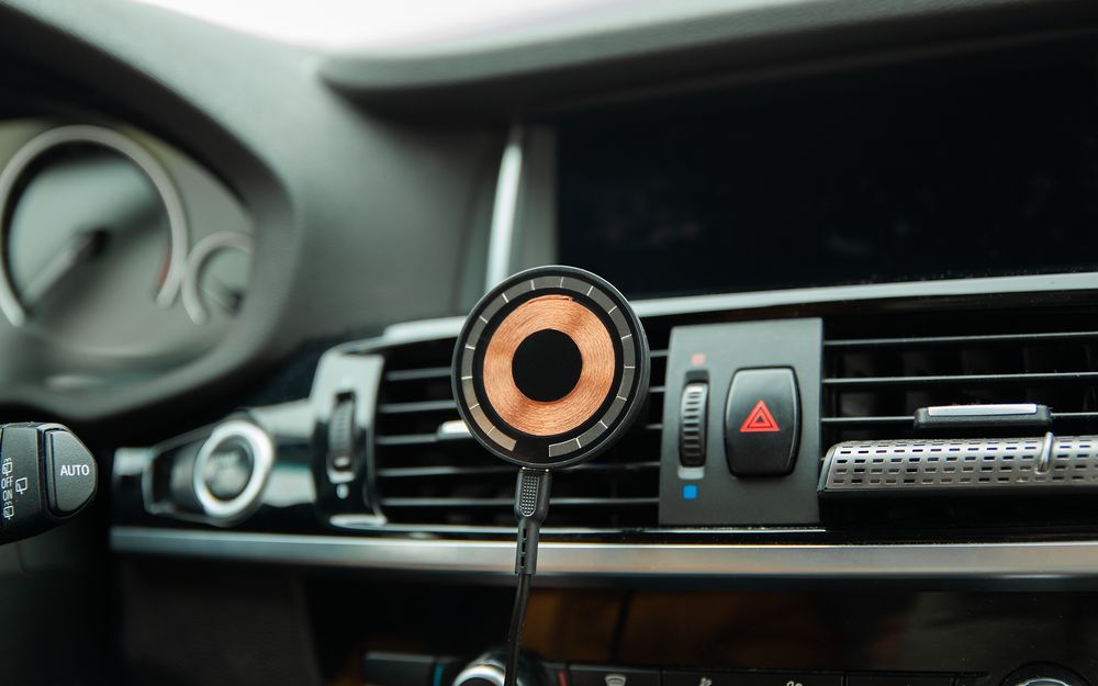 Держатель для смартфона Cooper Auto Wireless с беспроводной зарядкой, черный-4