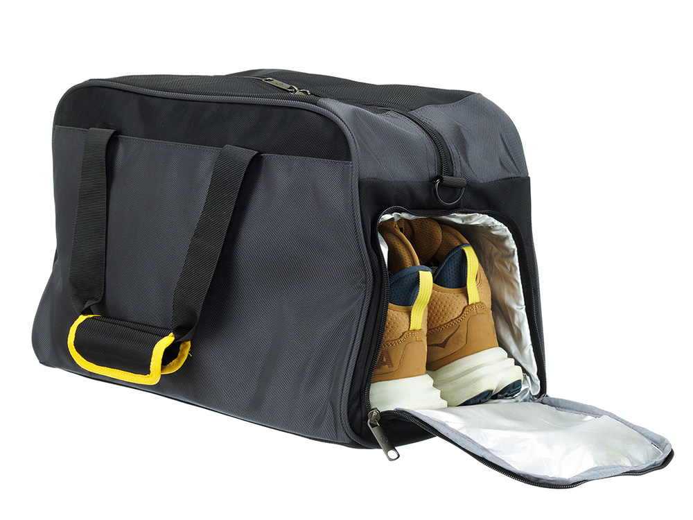 Сумка спортивная TORBER, серый, полиэстер, 48 х 24 х 30 см-9