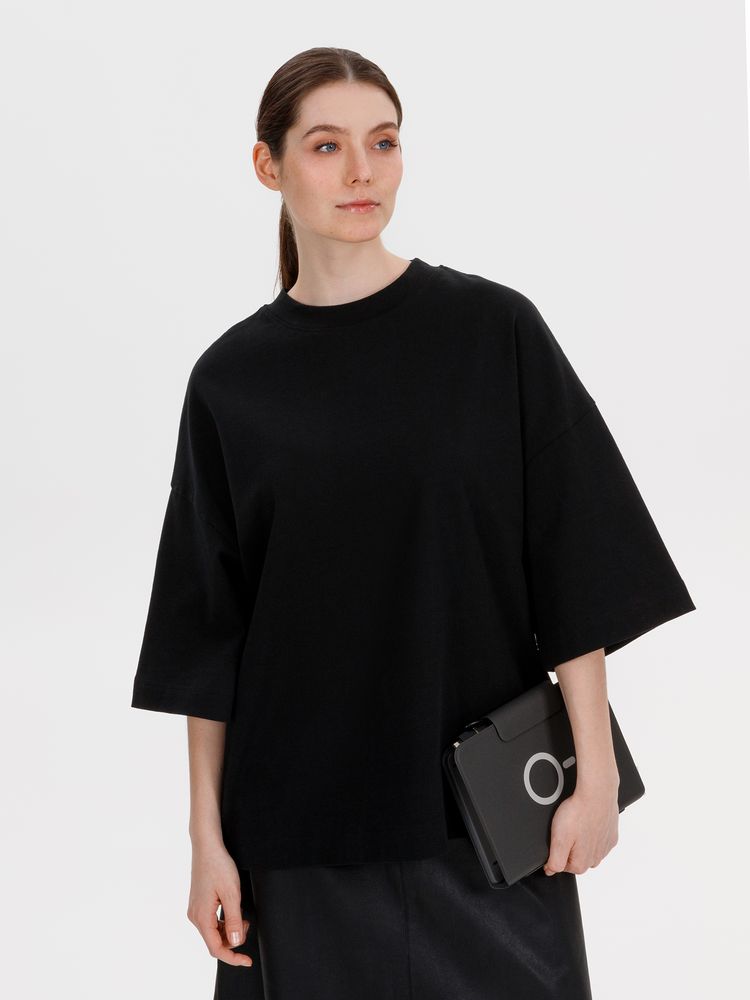 Футболка оверсайз Big Boss, черная-4