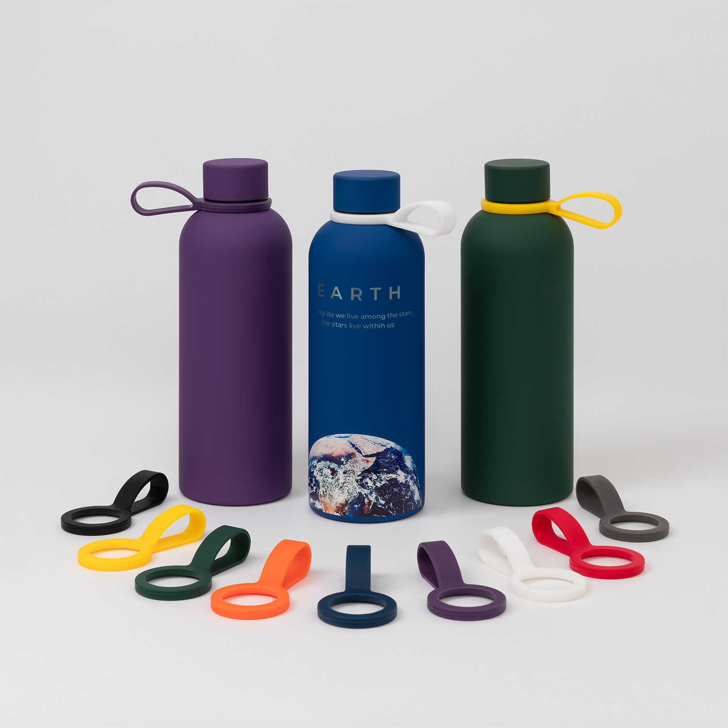 Термобутылка вакуумная герметичная Прима (Prima), серая-12