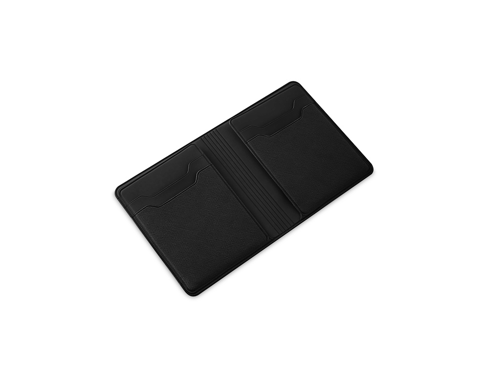 Картхолдер с отделением для бумажных денег Favor, черный-2