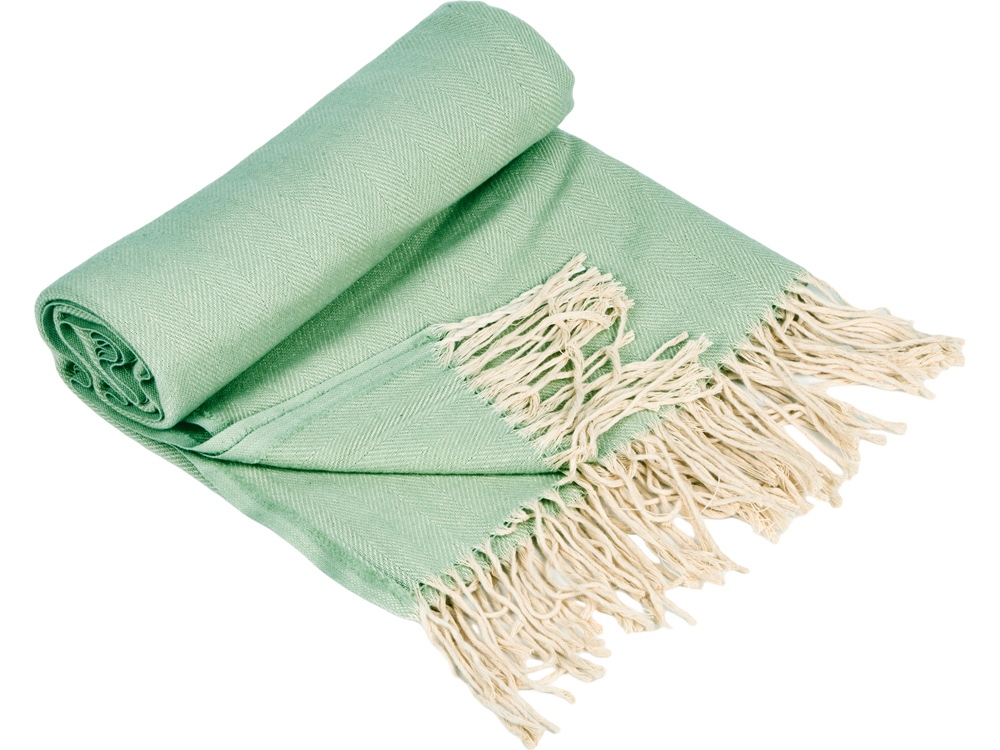 Плед Ёлочка 150х180 см. ПРЕМИУМ (зеленый однотонное)-2