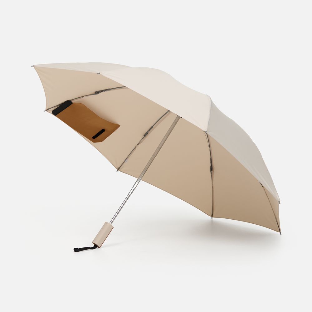 Зонт обратного сложения Easyroll, бежевый-1