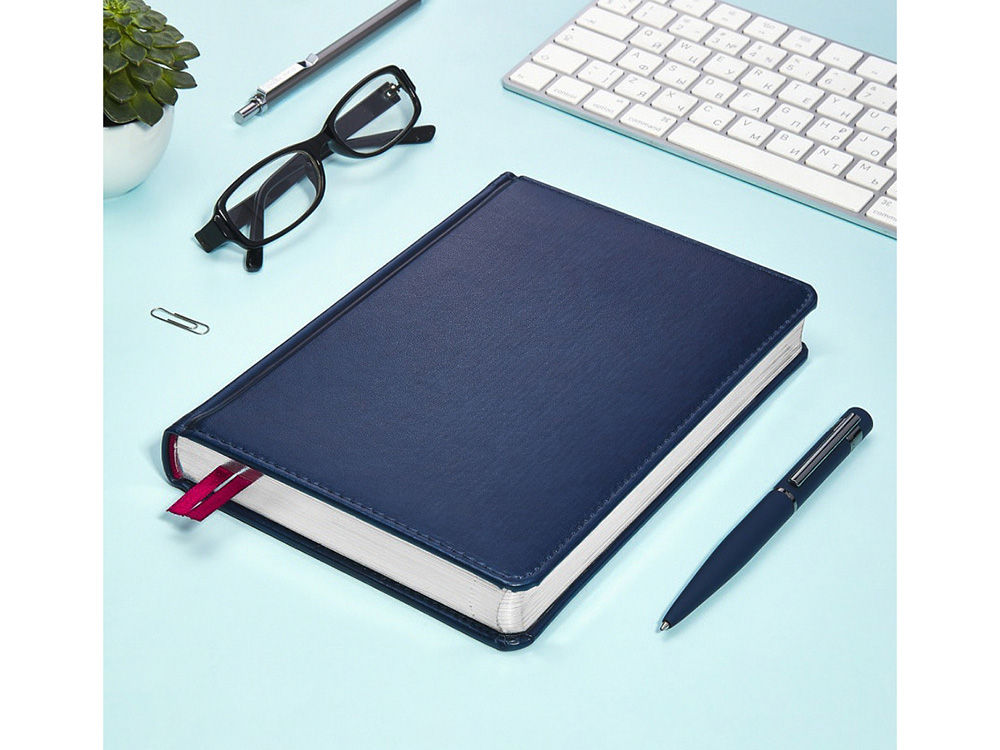 Ежедневник недатированный А5 Parliament, синий-5