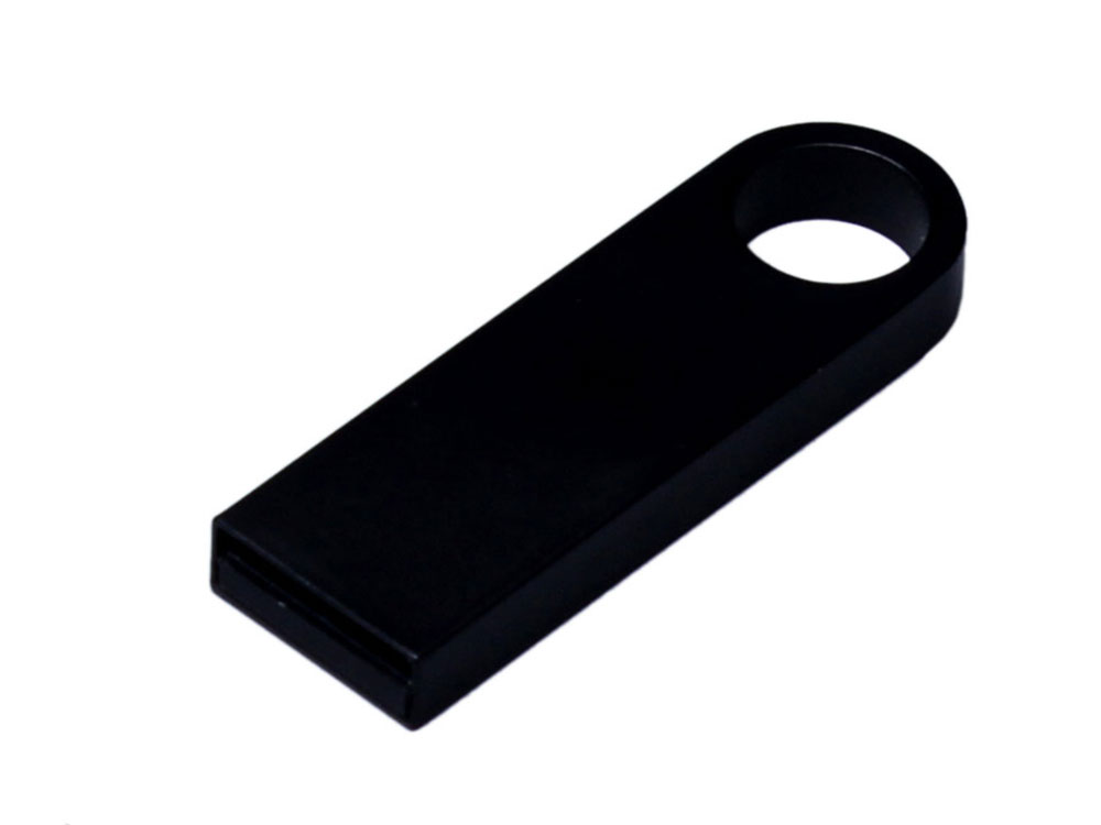 USB 3.0-флешка на 128 Гб с мини чипом и круглым отверстием, черный-1