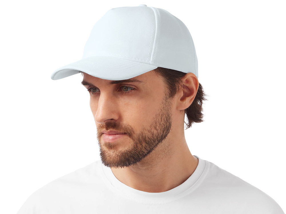 Бейсболка из структурной ткани Fargo, белый-1