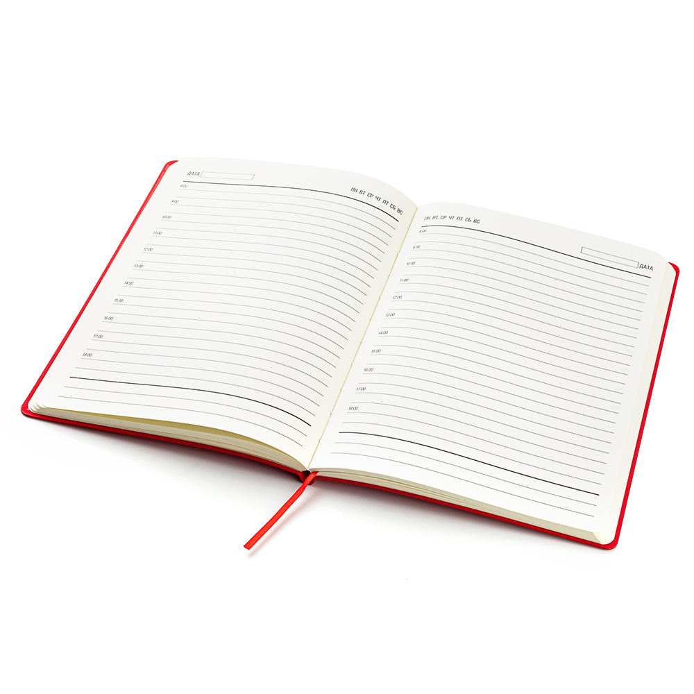 Ежедневник A5 недатированный Esmeralda в мягком переплёте, Красный-1