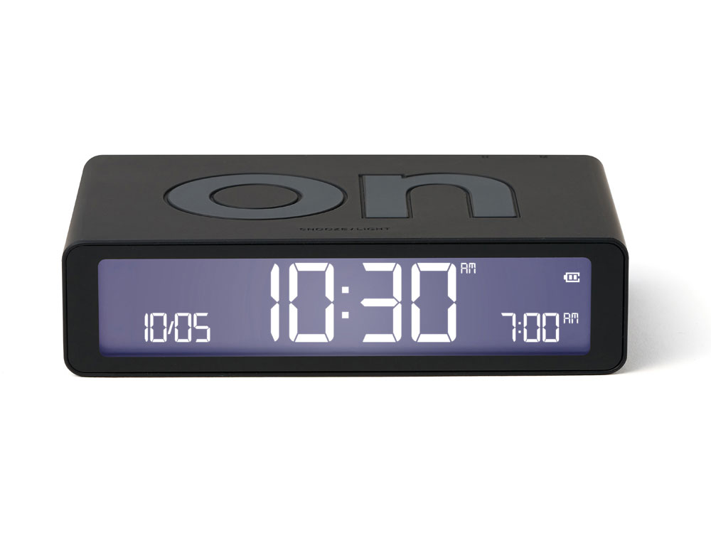 Часы настольные Flip Classic, черный-2