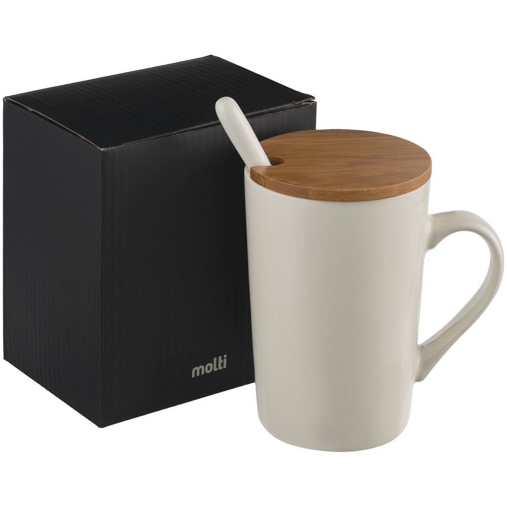 Кружка Parley с ложкой и бамбуковой крышкой-3