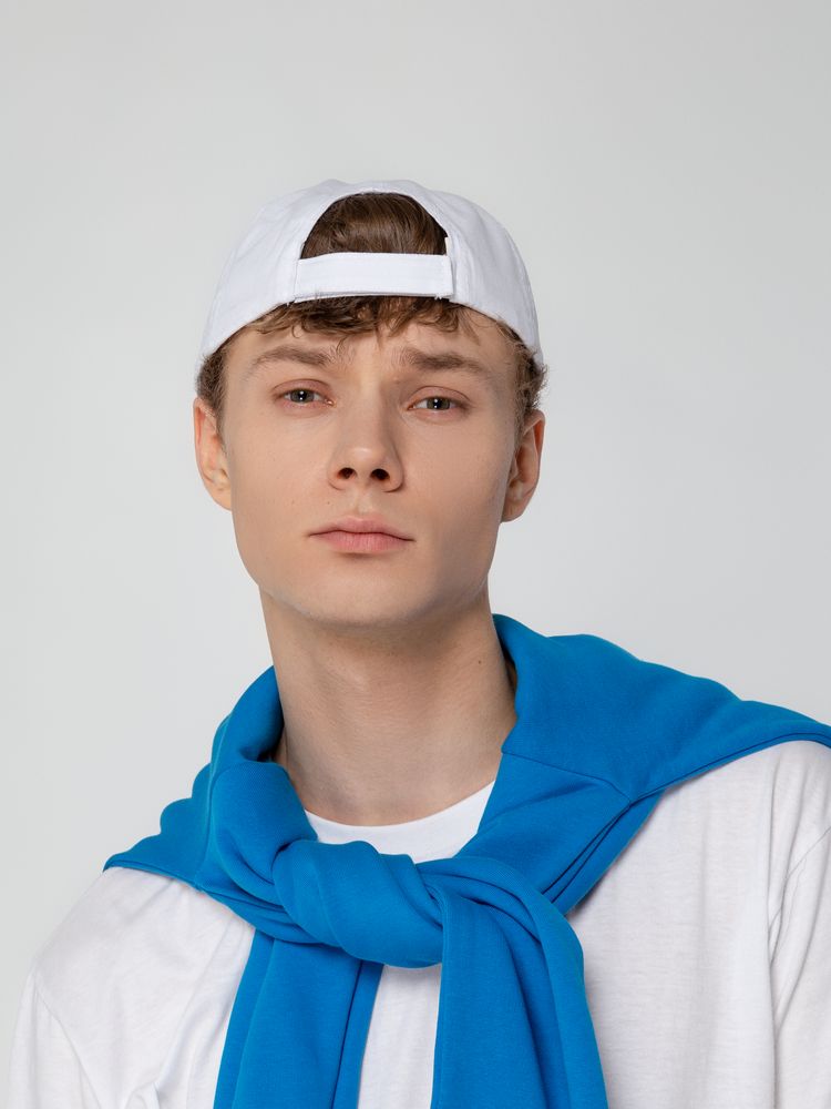 Бейсболка Promo, белая-4