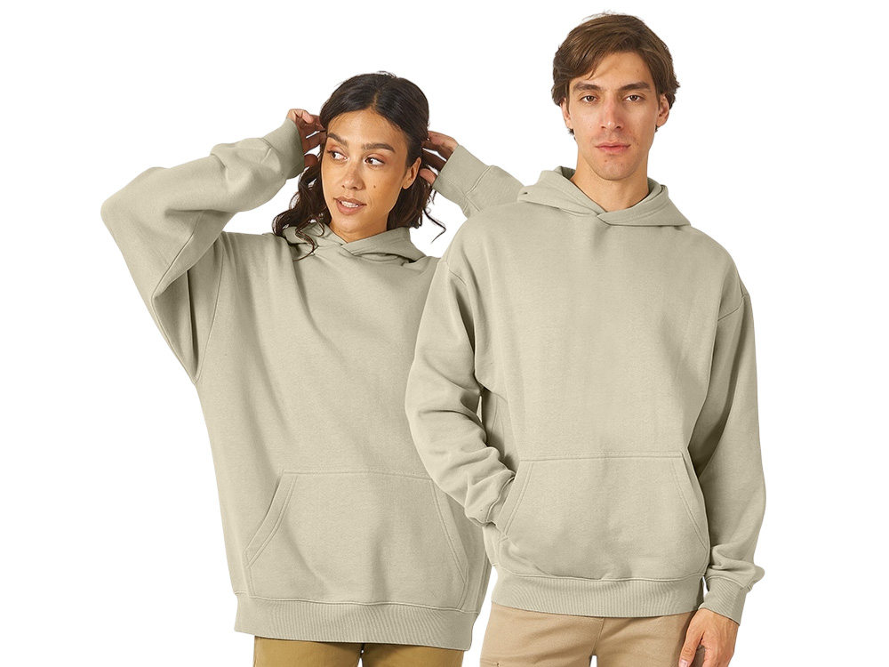 Толстовка с капюшоном оверсайз Berlin унисекс, оливковый-0