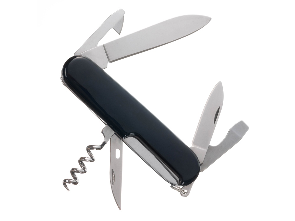 Нож перочинный Stinger, 90 мм, 11 функций, материал рукояти: АБС-пластик (черный)-3