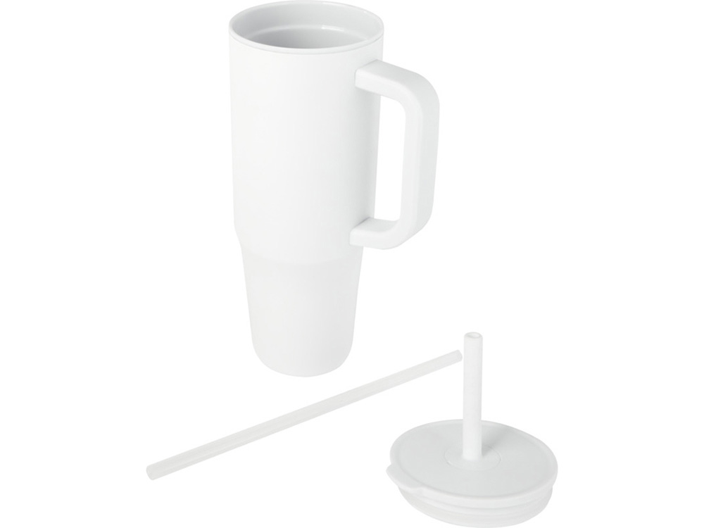 Brady термостакан с силиконовой трубочкой, 900 мл, сертифицированный согласно RCS- Белый-2