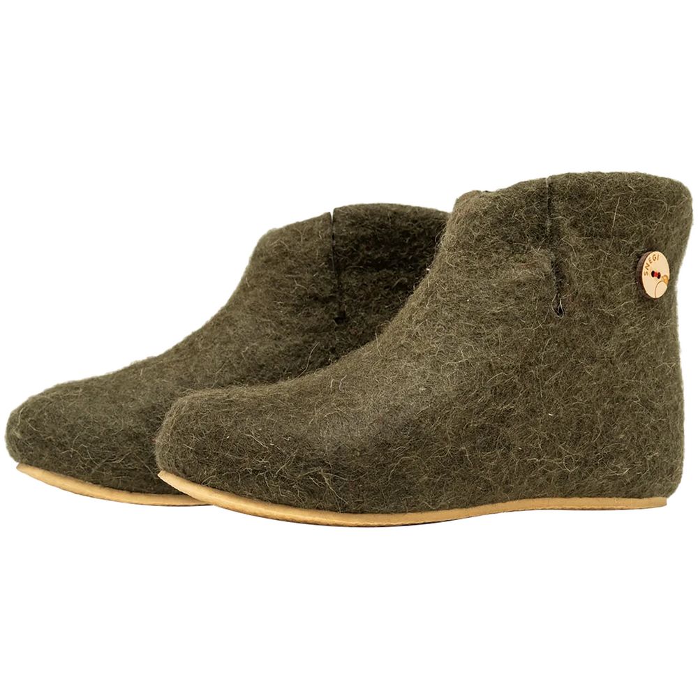 Домашние валенки Wild, зеленые (олива)-1