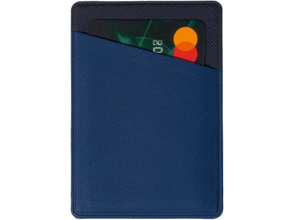 Картхолдер на 3 карты типа бейджа Favor, ярко-синий/темно-синий-3