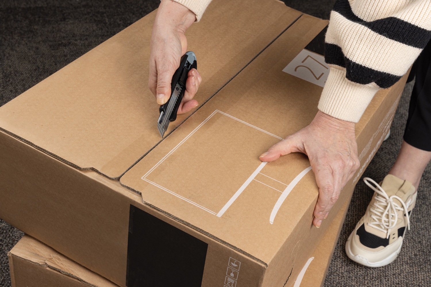 Профессиональный строительный нож из переработанного пластика RCS-4