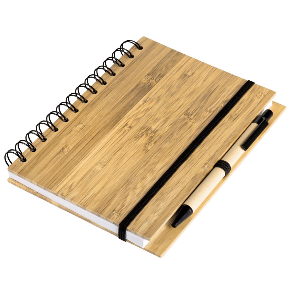 Блокнот на кольцах Bambook с шариковой ручкой-4