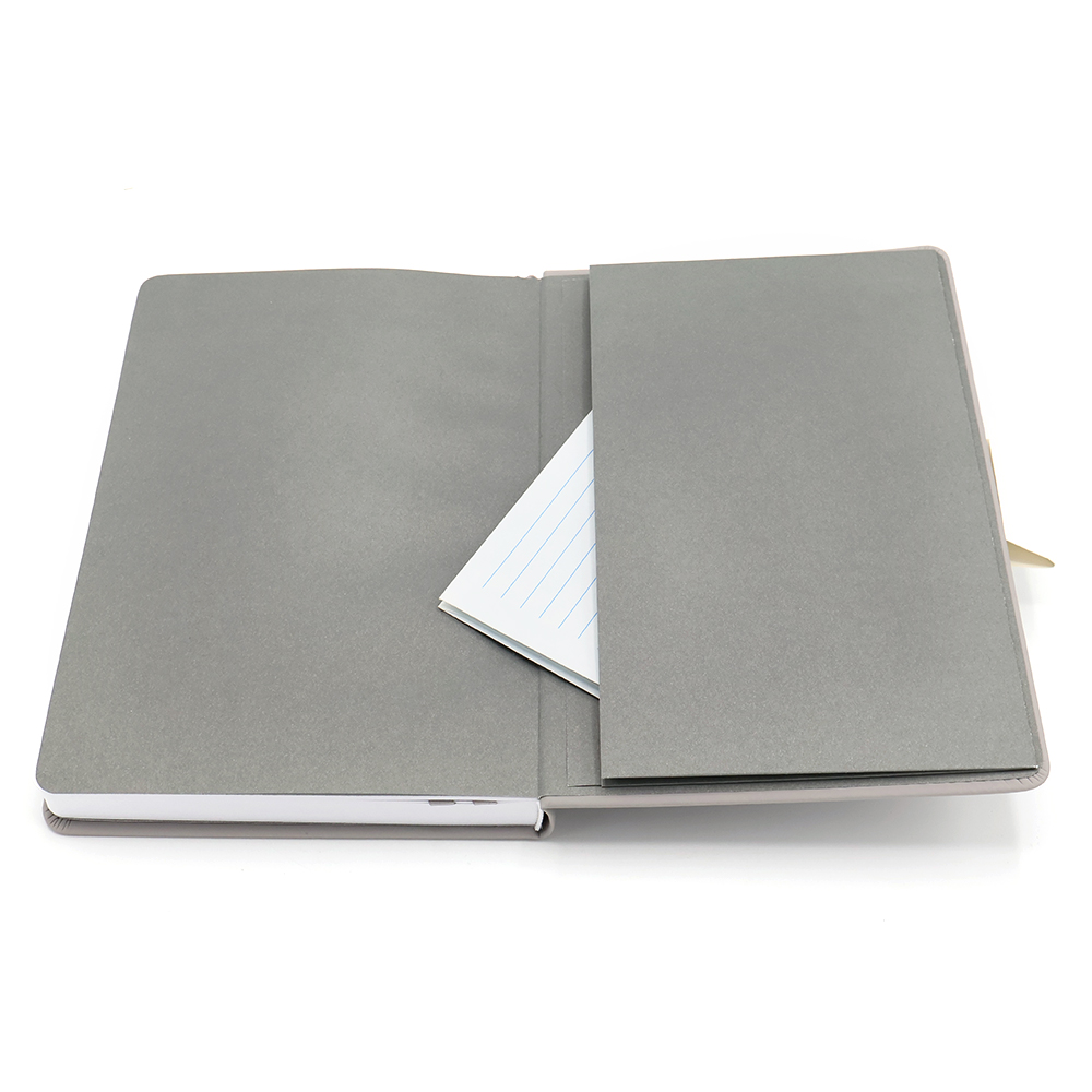 Блокнот A5 Veles в твёрдом переплёте, Серый цемент-3