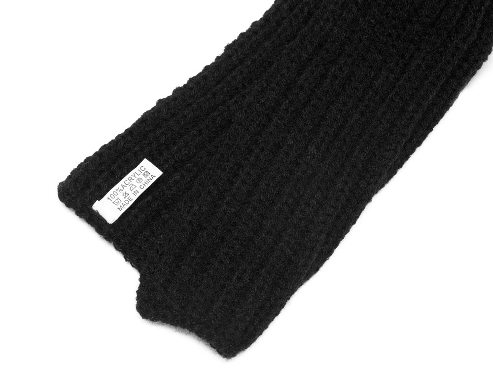 Шарф Nordend, крупный риб, черный-4