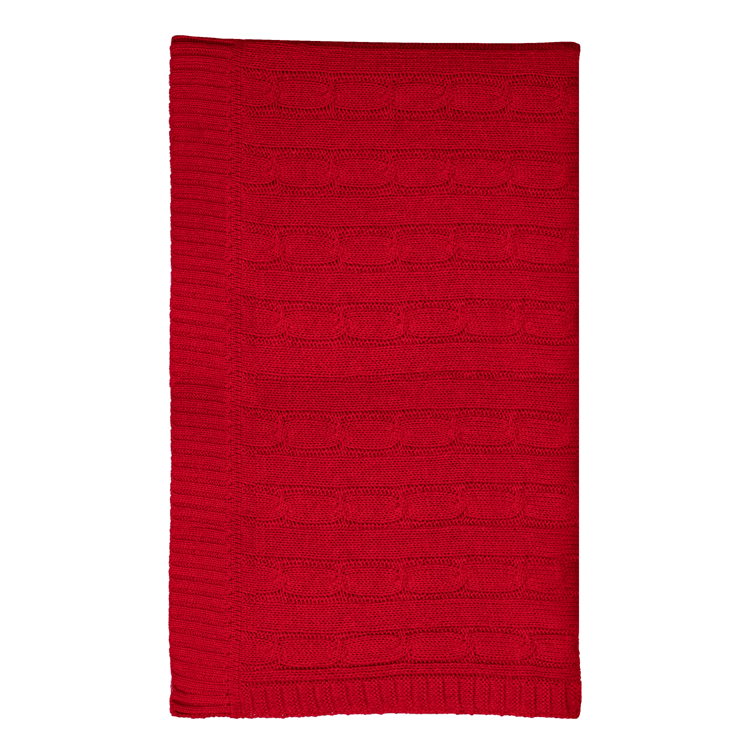 Плед Fado вязаный, красный (без подарочной коробки)-1