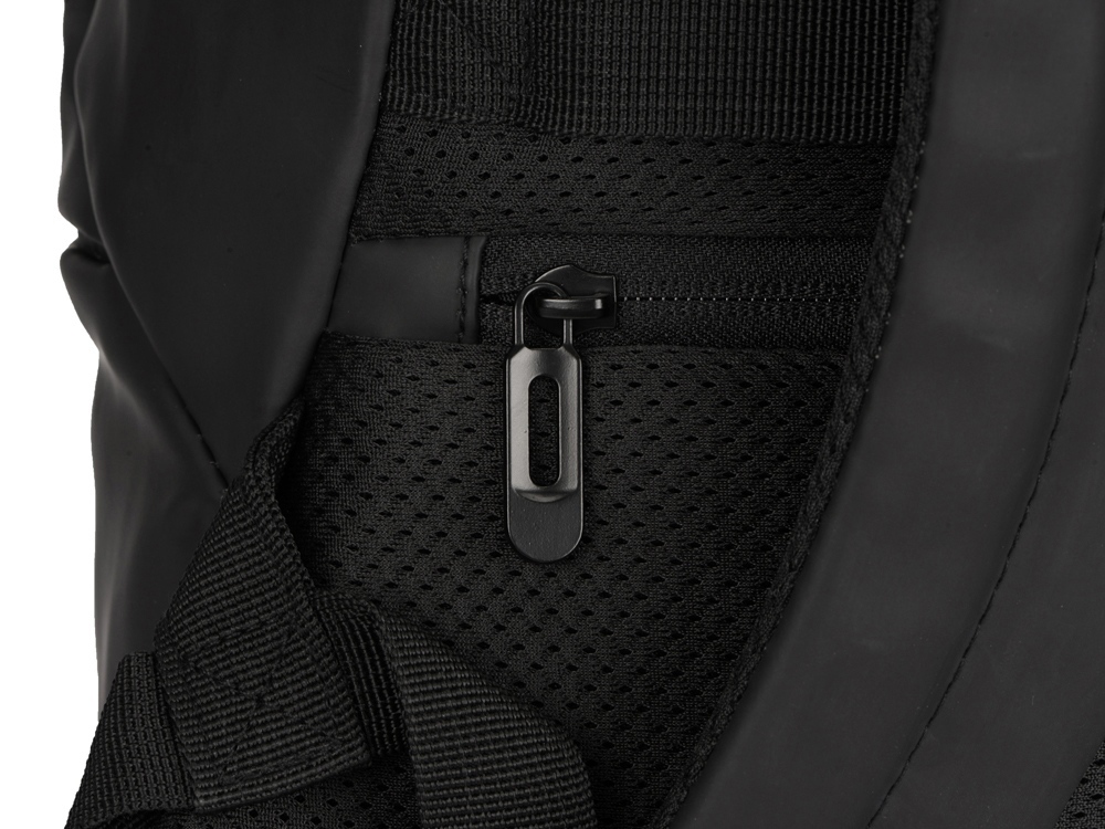 Рюкзак Glam для ноутбука 15'' из мягкой экокожи, черный-5