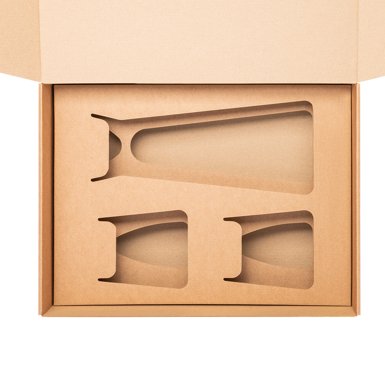 Доп. Ложемент под декантер + 2 низких стакана в среднюю универсальную коробку (арт. 21002.020)-0