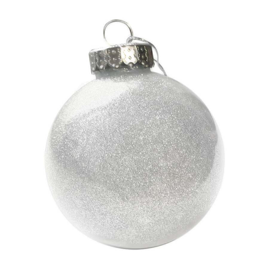 Шар новогодний FLICKER, белый-0