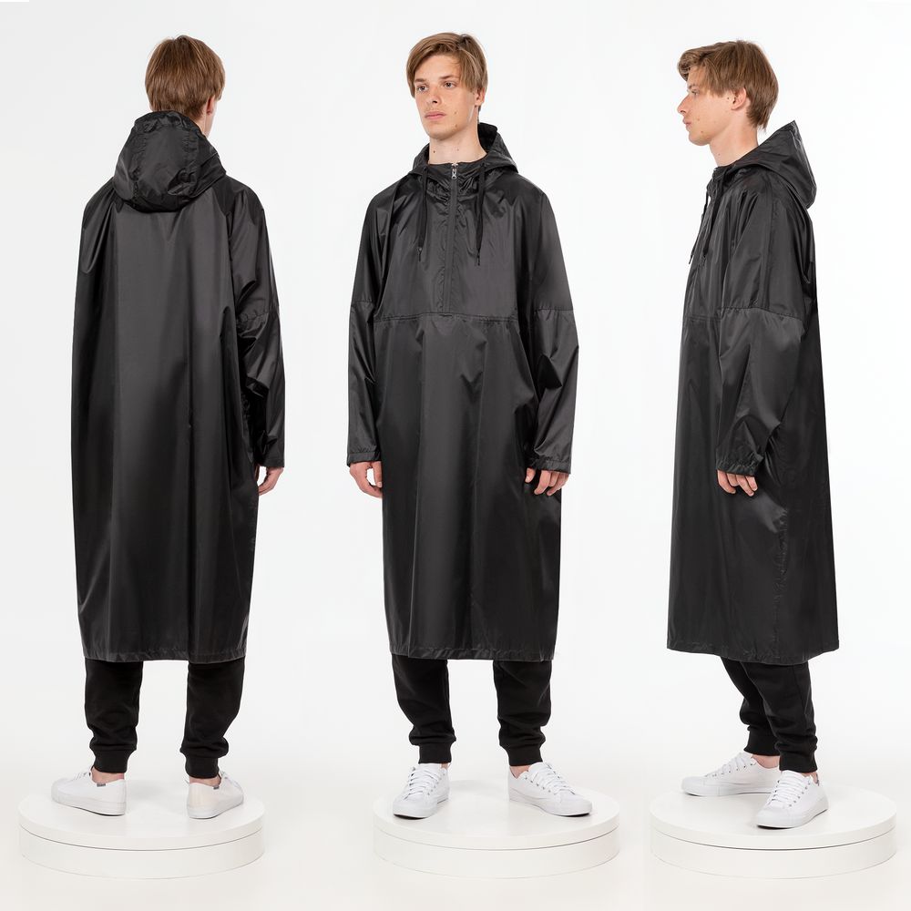 Дождевик-анорак R1, черный-2