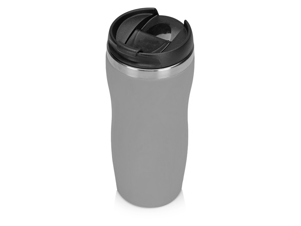 Термокружка Mony Steel 350 мл, soft touch, серый-0